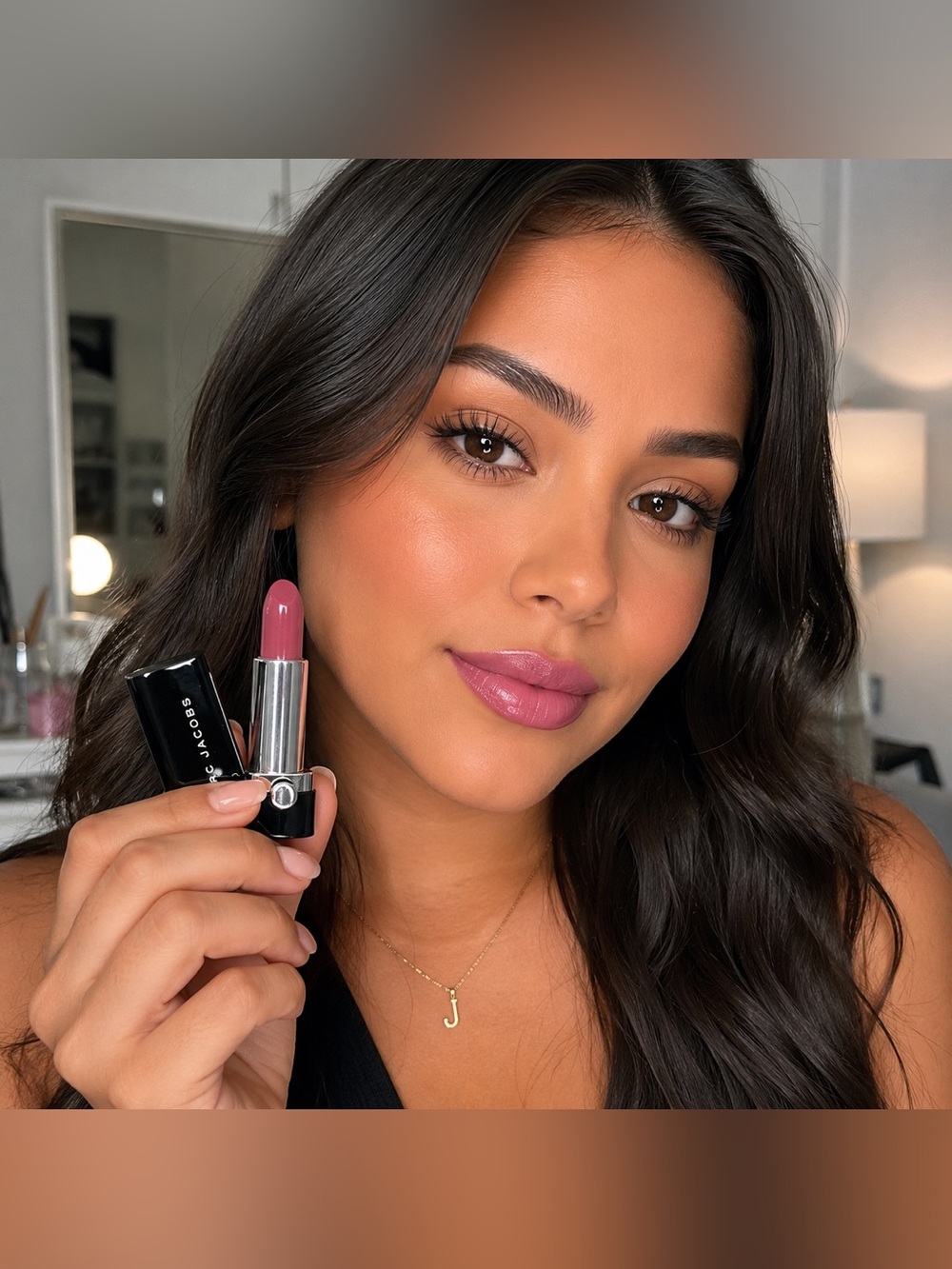 Marc Jacobs Le Marc Lip Creme Lipstick SLOW BURN 246 full size